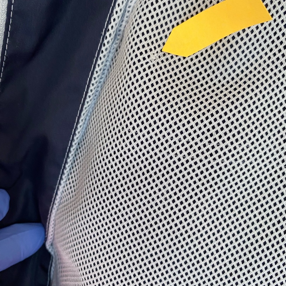 World of Disney Dark‎ BlueWhite Medium Hooded Full Zip Windbreaker Jacket Pocket - Picture 14 of 14